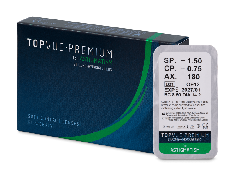 Контактні лінзи TopVue Premium for Astigmatism (1 шт.)